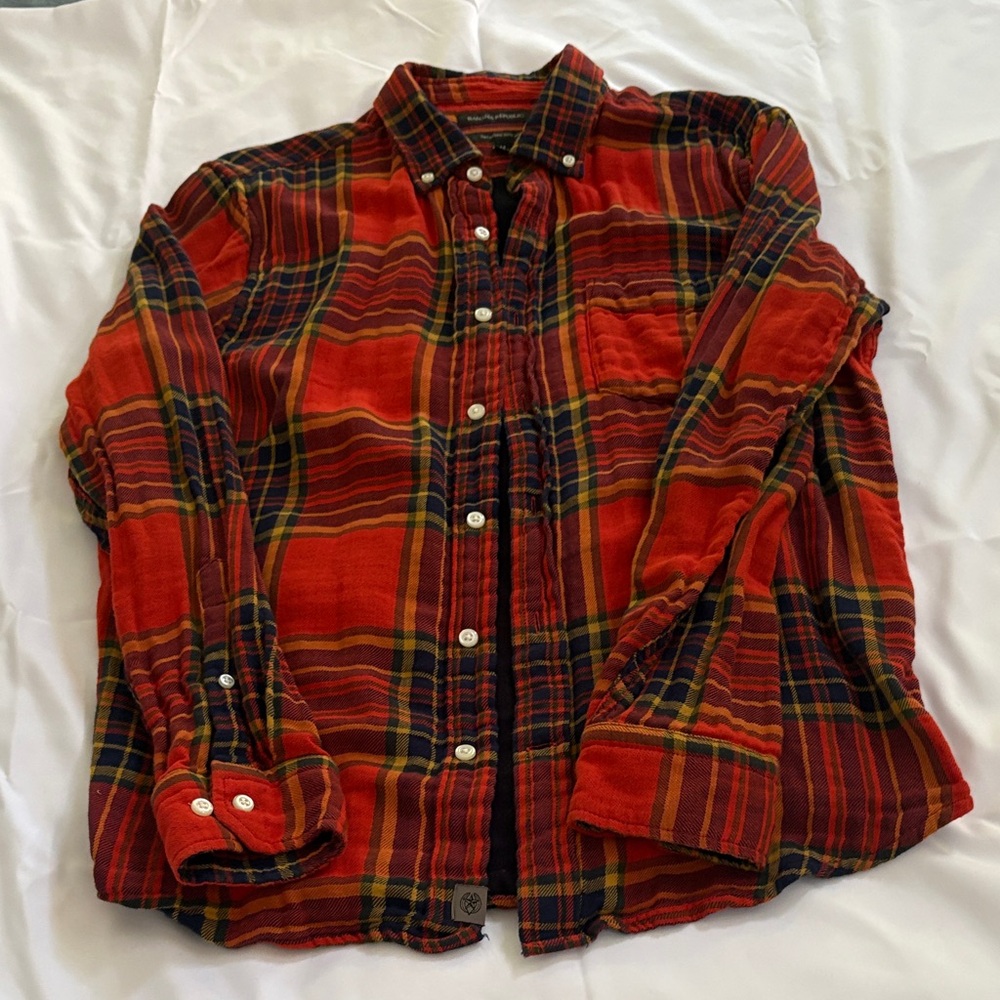 Women's Red Plaid Shirt